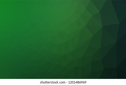 Light Green vector blurry hexagon texture. Creative geometric illustration in Origami style with gradient. The template can be used as a background for cell phones.