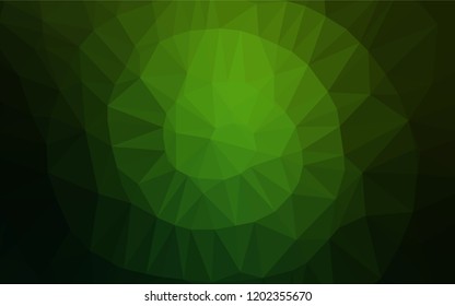 Light Green vector blurry hexagon pattern. Colorful illustration in abstract style with gradient. The elegant pattern can be used as part of a brand book.