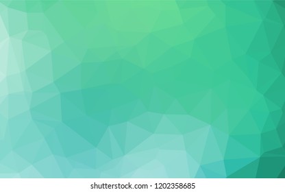 Light Green vector blurry hexagon template. A completely new color illustration in a vague style. A completely new template for your business design.