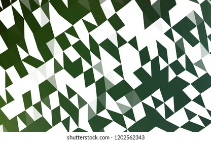 Light Green vector blurry hexagon template. Modern geometrical abstract illustration with gradient. The polygonal design can be used for your web site.
