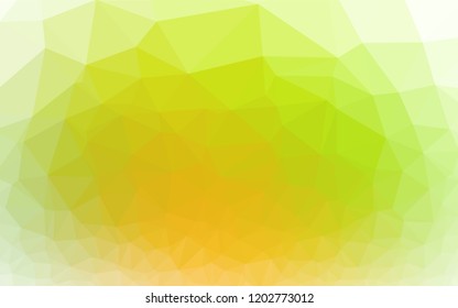 Light Green vector blurry hexagon template. Modern geometrical abstract illustration with gradient. The template can be used as a background for cell phones.