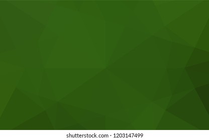 Light Green vector blurry hexagon texture. Creative geometric illustration in Origami style with gradient. Triangular pattern for your business design.