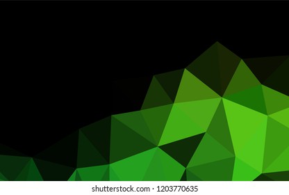 Light Green vector blurry hexagon template. Brand new colored illustration in blurry style with gradient. The best triangular design for your business.