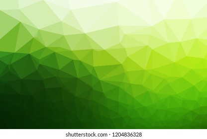 Light Green vector blurry hexagon texture. Colorful abstract illustration with gradient. Brand new style for your business design.