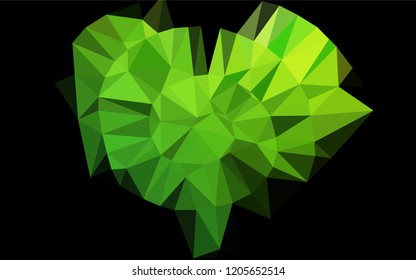 Light Green vector blurry hexagon template. A vague abstract illustration with gradient. The elegant pattern can be used as part of a brand book.