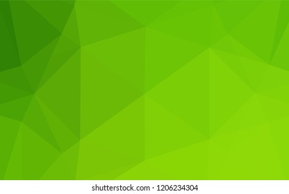 Light Green vector blurry hexagon texture. Shining illustration, which consist of triangles. The textured pattern can be used for background.