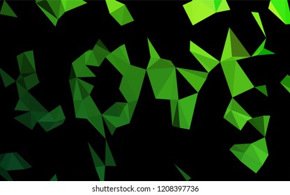 Light Green vector blurry hexagon pattern. Creative geometric illustration in Origami style with gradient. The textured pattern can be used for background.