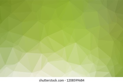 Light Green vector blurry hexagon template. An elegant bright illustration with gradient. A completely new design for your business.
