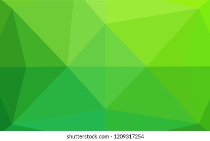 Light Green vector blurry hexagon pattern. Glitter abstract illustration with an elegant design. A completely new design for your business.