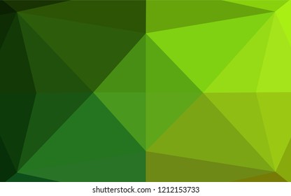 Light Green vector blurry hexagon template. An elegant bright illustration with gradient. A completely new design for your business.
