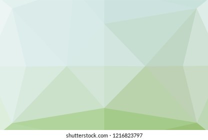 Light Green vector blurry hexagon texture. Geometric illustration in Origami style with gradient.  The textured pattern can be used for background.