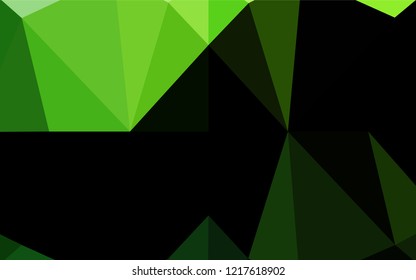 Light Green vector blurry hexagon texture. A completely new color illustration in a vague style. Brand new style for your business design.