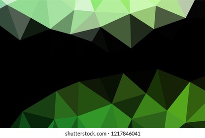Light Green vector blurry hexagon template. Creative illustration in halftone style with gradient. Brand new design for your business.