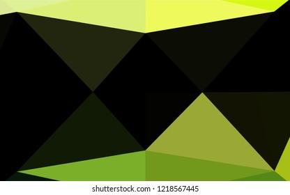 Light Green vector blurry hexagon pattern. A completely new color illustration in a vague style. Brand new design for your business.