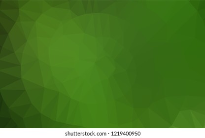 Light Green vector blurry hexagon pattern. Colorful abstract illustration with gradient. A new texture for your design.