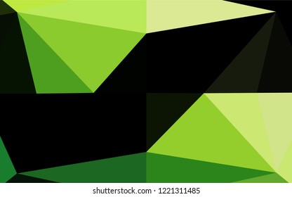 Light Green vector blurry hexagon template. An elegant bright illustration with gradient. A new texture for your design.