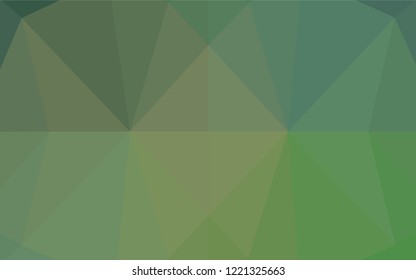 Light Green vector blurry hexagon template. Modern geometrical abstract illustration with gradient. The polygonal design can be used for your web site.