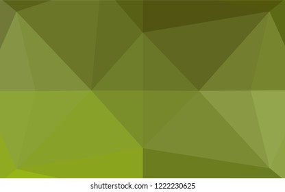Light Green vector blurry hexagon template. Geometric illustration in Origami style with gradient.  The completely new template can be used for your brand book.