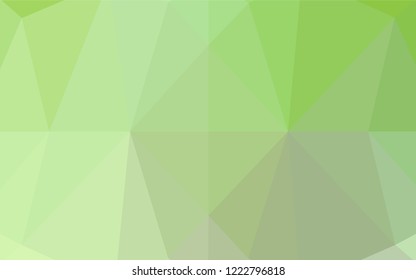 Light Green vector blurry hexagon template. Glitter abstract illustration with an elegant design. Brand new design for your business.