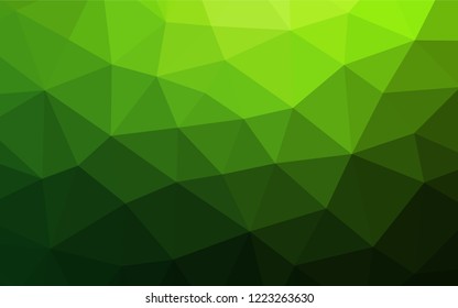 Light Green vector blurry hexagon pattern. Colorful abstract illustration with gradient. The completely new template can be used for your brand book.