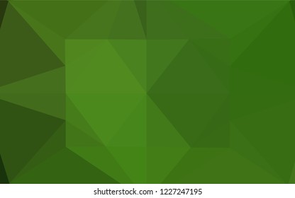 Light Green vector blurry hexagon texture. Colorful illustration in abstract style with gradient. A completely new design for your business.