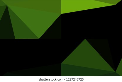 Light Green vector blurry hexagon pattern. Creative geometric illustration in Origami style with gradient. The completely new template can be used for your brand book.