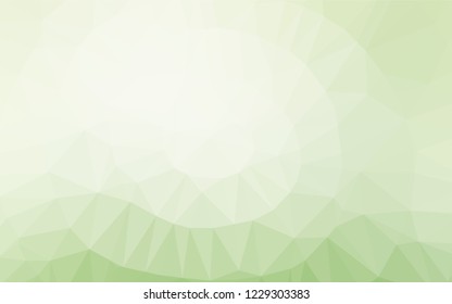 Light Green vector blurry hexagon pattern. Geometric illustration in Origami style with gradient.  The completely new template can be used for your brand book.