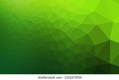 Light Green vector blurry hexagon pattern. Brand new colored illustration in blurry style with gradient. Brand new style for your business design.