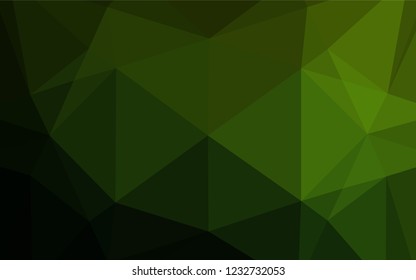 Light Green vector blurry hexagon texture. A completely new color illustration in a vague style. The polygonal design can be used for your web site.