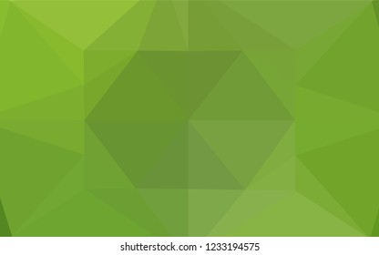 Light Green vector blurry hexagon pattern. Colorful illustration in abstract style with gradient. A completely new template for your business design.