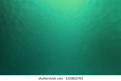 Light Green vector blurry hexagon pattern. Colorful illustration in abstract style with gradient. The completely new template can be used for your brand book.