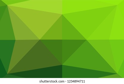 Light Green vector blurry hexagon pattern. An elegant bright illustration with gradient. The polygonal design can be used for your web site.