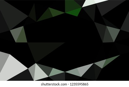 Light Green vector blurry hexagon pattern. Colorful abstract illustration with gradient. A new texture for your design.