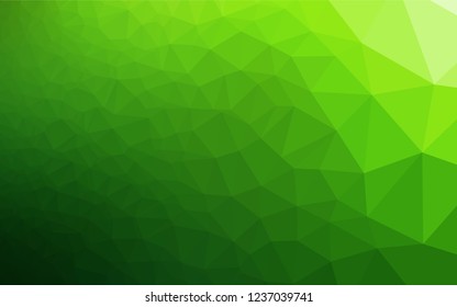 Light Green vector blurry hexagon template. Colorful abstract illustration with gradient. Brand new design for your business.