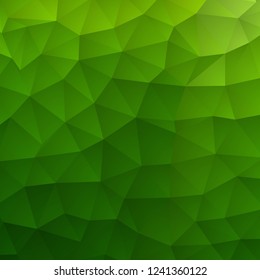 Light Green vector blurry hexagon pattern. Creative geometric illustration in Origami style with gradient. The template can be used as a background for cell phones.
