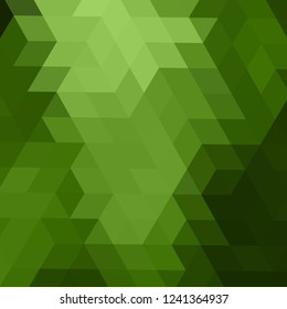 Light Green vector blurry hexagon pattern. Creative illustration in halftone style with gradient. Brand new style for your business design.