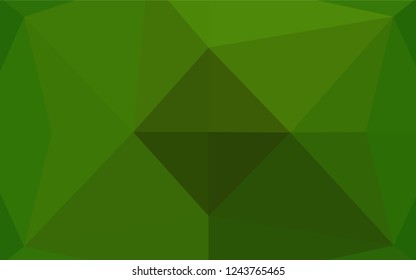 Light Green vector blurry hexagon texture. Creative geometric illustration in Origami style with gradient. A completely new design for your business.