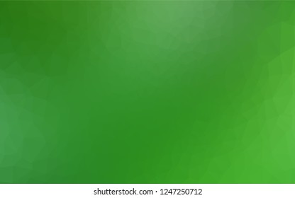 Light Green vector blurry hexagon template. Colorful illustration in abstract style with gradient. The completely new template can be used for your brand book.