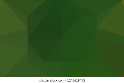 Light Green vector blurry hexagon pattern. Modern geometrical abstract illustration with gradient. Brand new design for your business.