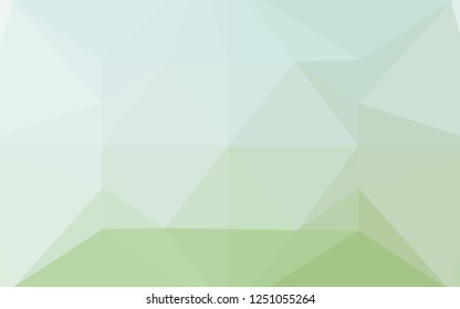 Light Green vector blurry hexagon pattern. Modern geometrical abstract illustration with gradient. The template can be used as a background for cell phones.