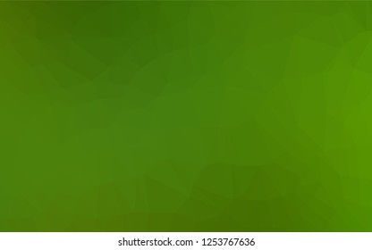 Light Green vector blurry hexagon pattern. Creative geometric illustration in Origami style with gradient. The template can be used as a background for cell phones.