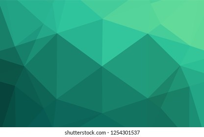Light Green vector blurry hexagon template. Glitter abstract illustration with an elegant design. A completely new template for your business design.