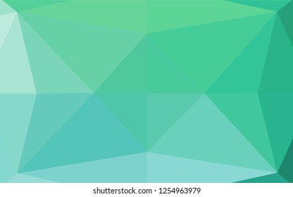 Light Green vector blurry hexagon texture. Creative illustration in halftone style with gradient. The polygonal design can be used for your web site.
