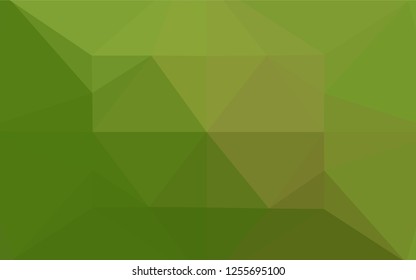 Light Green vector blurry hexagon pattern. Modern geometrical abstract illustration with gradient. The template can be used as a background for cell phones.