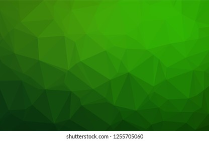 Light Green vector blurry hexagon template. Shining colored illustration in a Brand new style. The best triangular design for your business.
