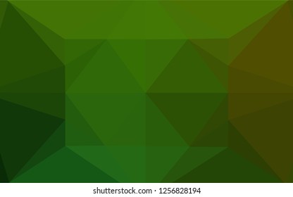 Light Green vector blurry hexagon texture. Creative illustration in halftone style with gradient. The polygonal design can be used for your web site.