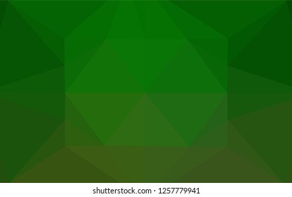 Light Green vector blurry hexagon pattern. Modern geometrical abstract illustration with gradient. The template can be used as a background for cell phones.