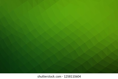 Light Green vector blurry hexagon pattern. Colorful abstract illustration with gradient. The polygonal design can be used for your web site.