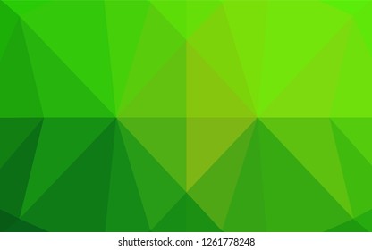 Light Green vector blurry hexagon template. An elegant bright illustration with gradient. The completely new template can be used for your brand book.