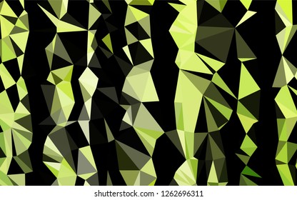 Light Green vector blurry hexagon template. A sample with polygonal shapes. A completely new template for your business design.
